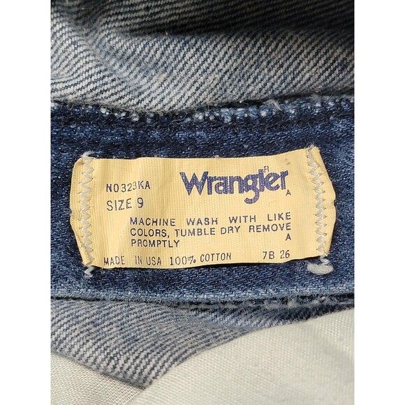 Vintage Wrangler Jeans Womens 9 Blue High Rise Straight Leg Made in USA 90s - Picture 9 of 13